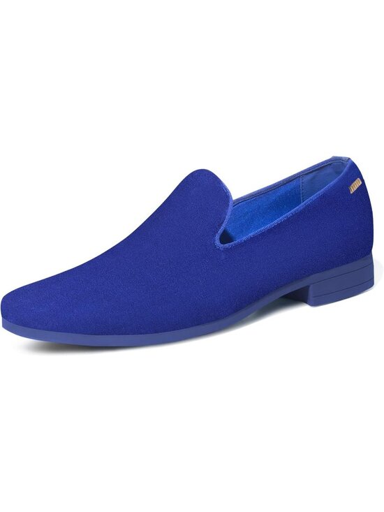 Other - UUBARIS Men's Blue West Velvet Loafers Slip On Tuxedo Fashion Style Shoes